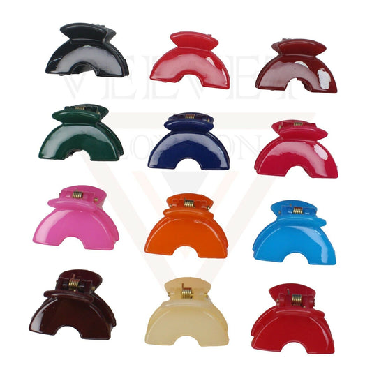 Hair Claw Clips Mini Half Moon Hair Barrettes Headwear Butterfly Non-Slip Pins