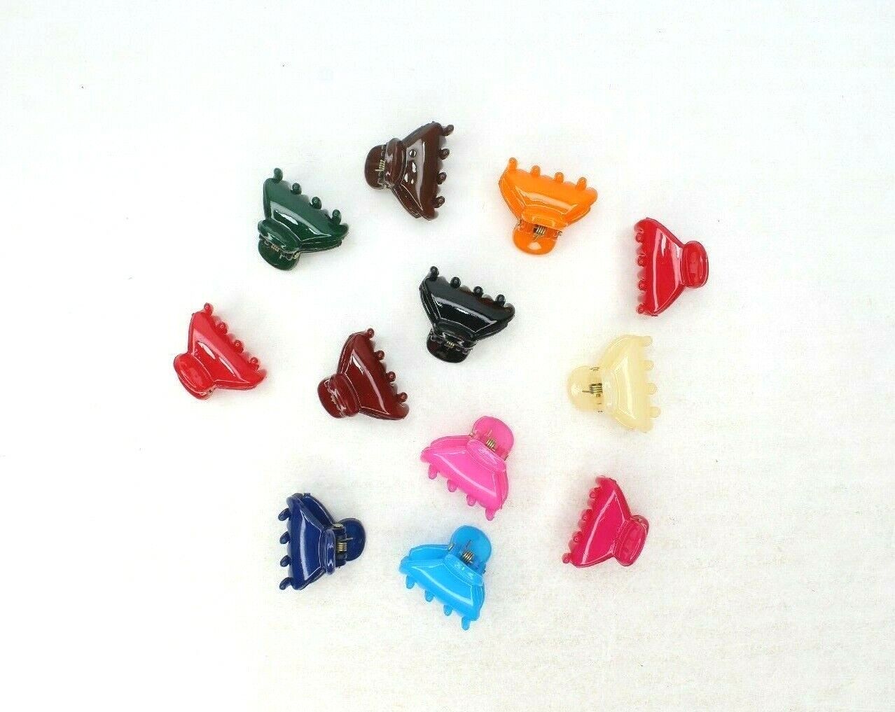 12x Mini Hair Claw Baby Clips Hair Clamps Small Butterfly Hairpins Barrettes