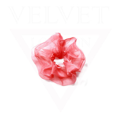 Scrunchies Silk Satin Organza Handmade Hair Bands Pony Tie Bobbles Elastic Band