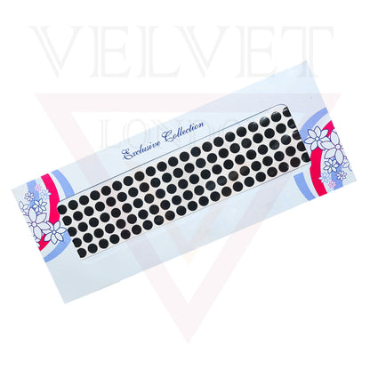 Round Black Bindi Indian Dots Chandla Forehead Sticker Wedding Party Balls Tikka