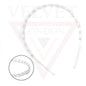 Infinity Hair Band Clear Hair Hoop With Teeth Comb Solid Headband Headwears