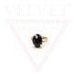 Finger Ring Big Crystal Stone Stretch Rings Golden Oval Diamond Gemstone Ladies