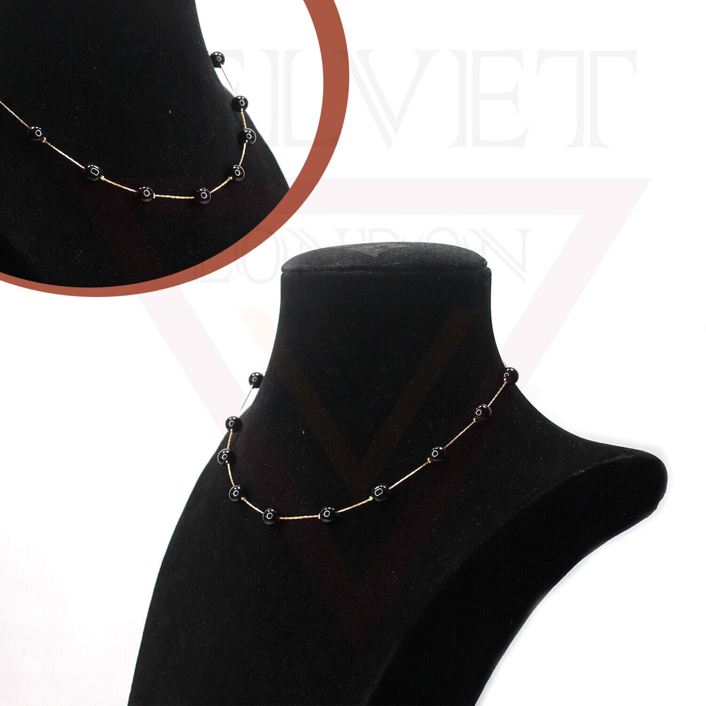 Pearl Necklace Golden Chain Choker Vintage Wedding Bridal Jewelry Gift For Her