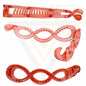 Banana Clip Hair Clamp Clear Infinity Hair Pins Ponytail Holder Twist Hair Clips