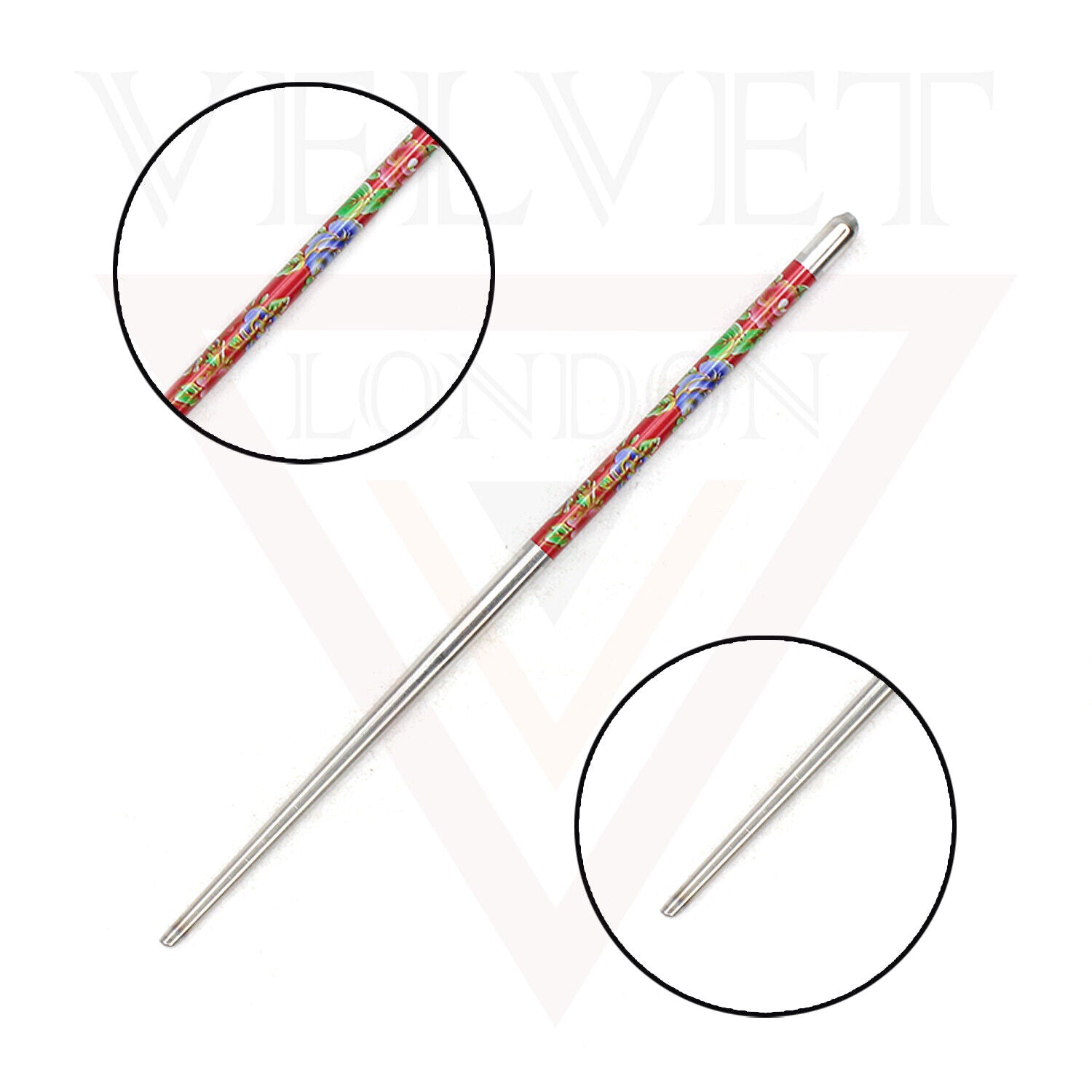 1x Metal Hair Sticks Bun Holder Floral Chignon Hairpin Hair Stylish Chopstick