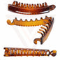 Banana Hair Clip Barley Twist Clear Fishtail Comb Ponytail Holder Non-slip Clips