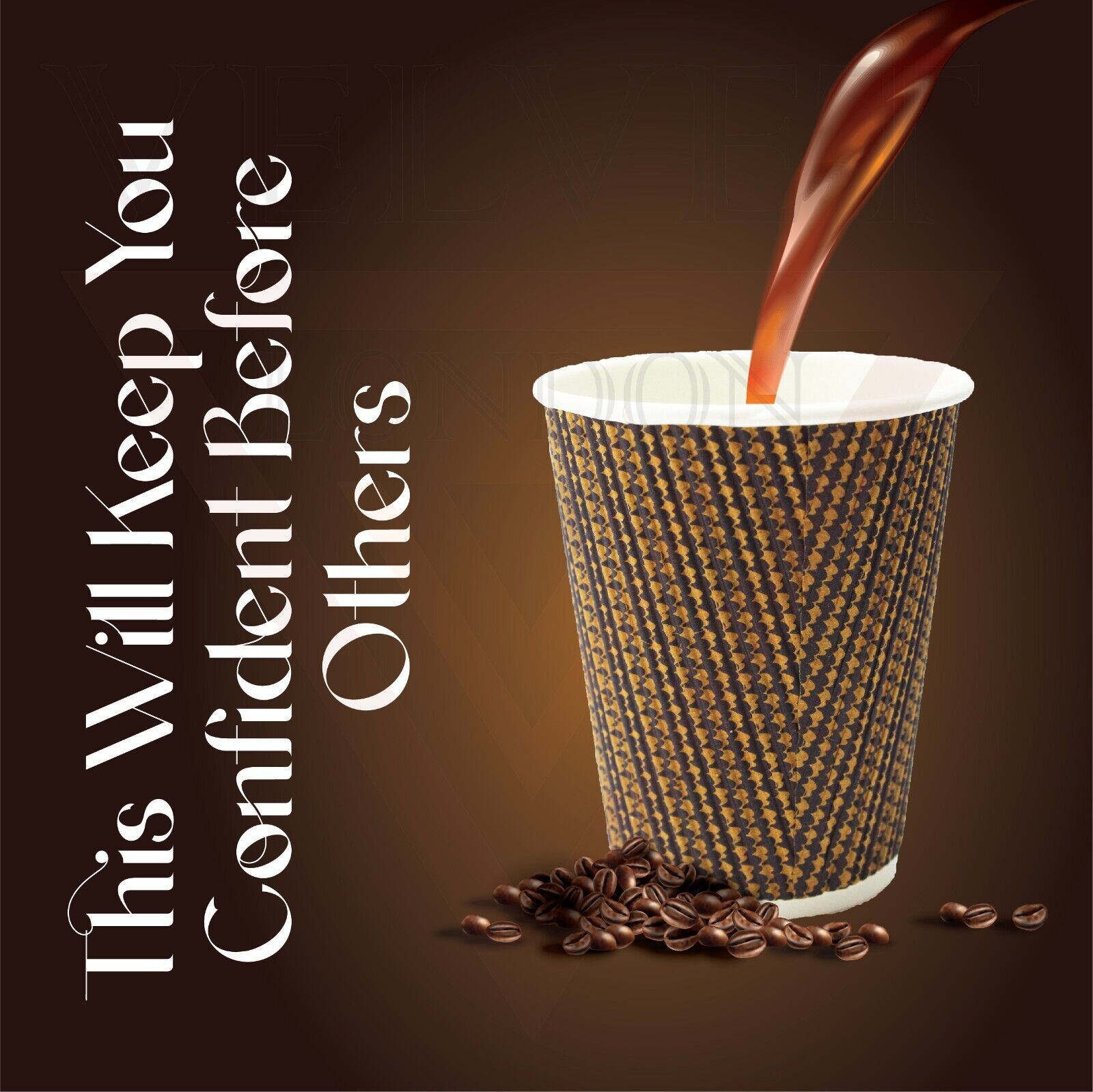 Disposable Coffee Cups Triple Layer Kraft Ripple Paper Cups Insulated Paper Cups