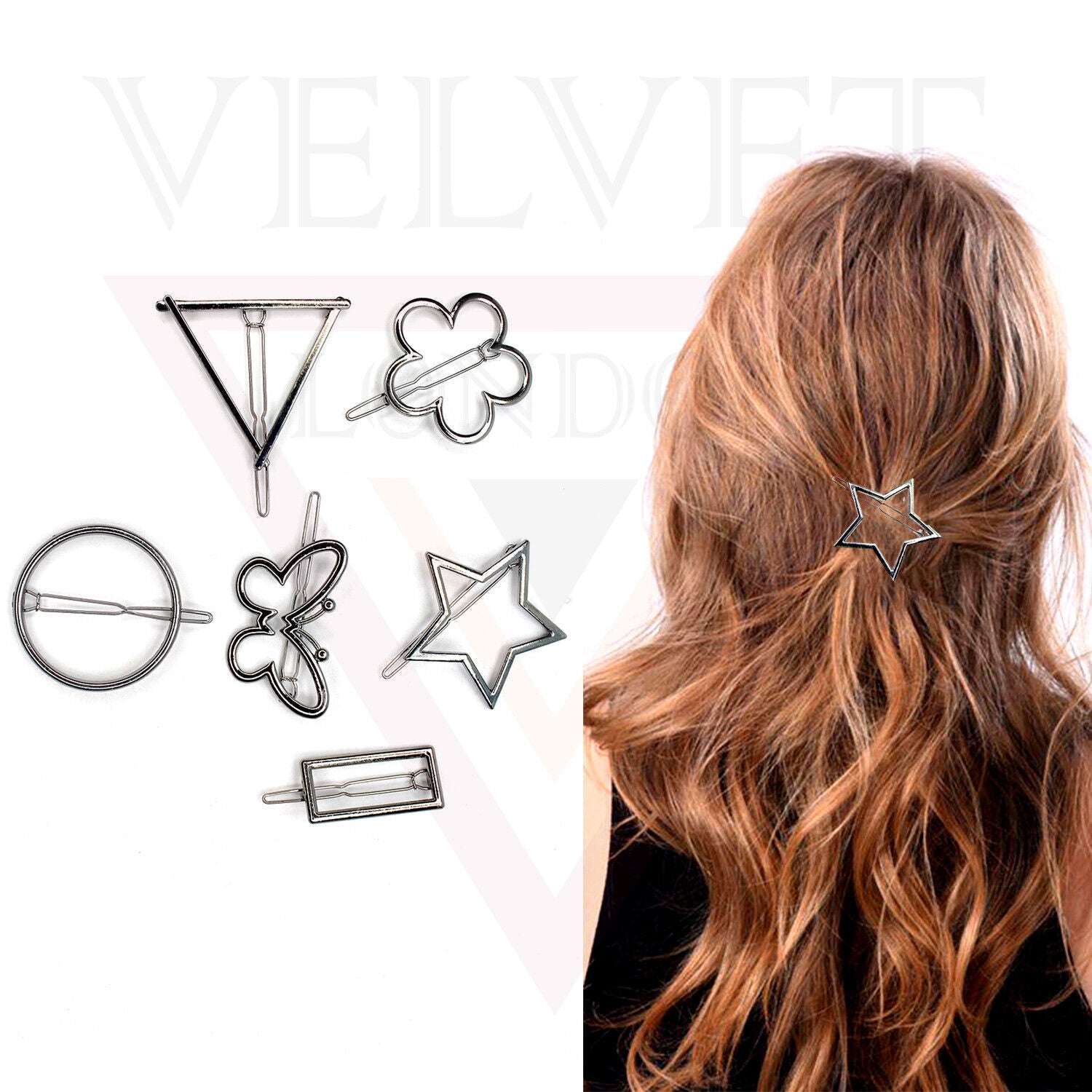 Solid Metallic Hair Clip Metal Hair Pin Sliders Clip French Hair Barrettes