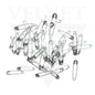 50pcs Metal Silver Safety Pins Assorted Size Needles Sewing Craft Multipurpose