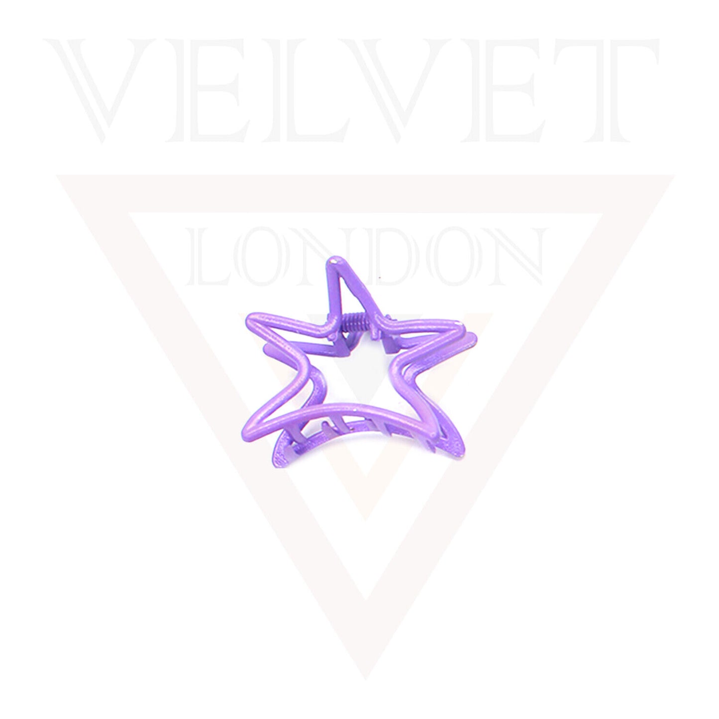 Metal Hair Claw Clips Matte Hair Clamp Star Barrette Frosted Jaw Accessories