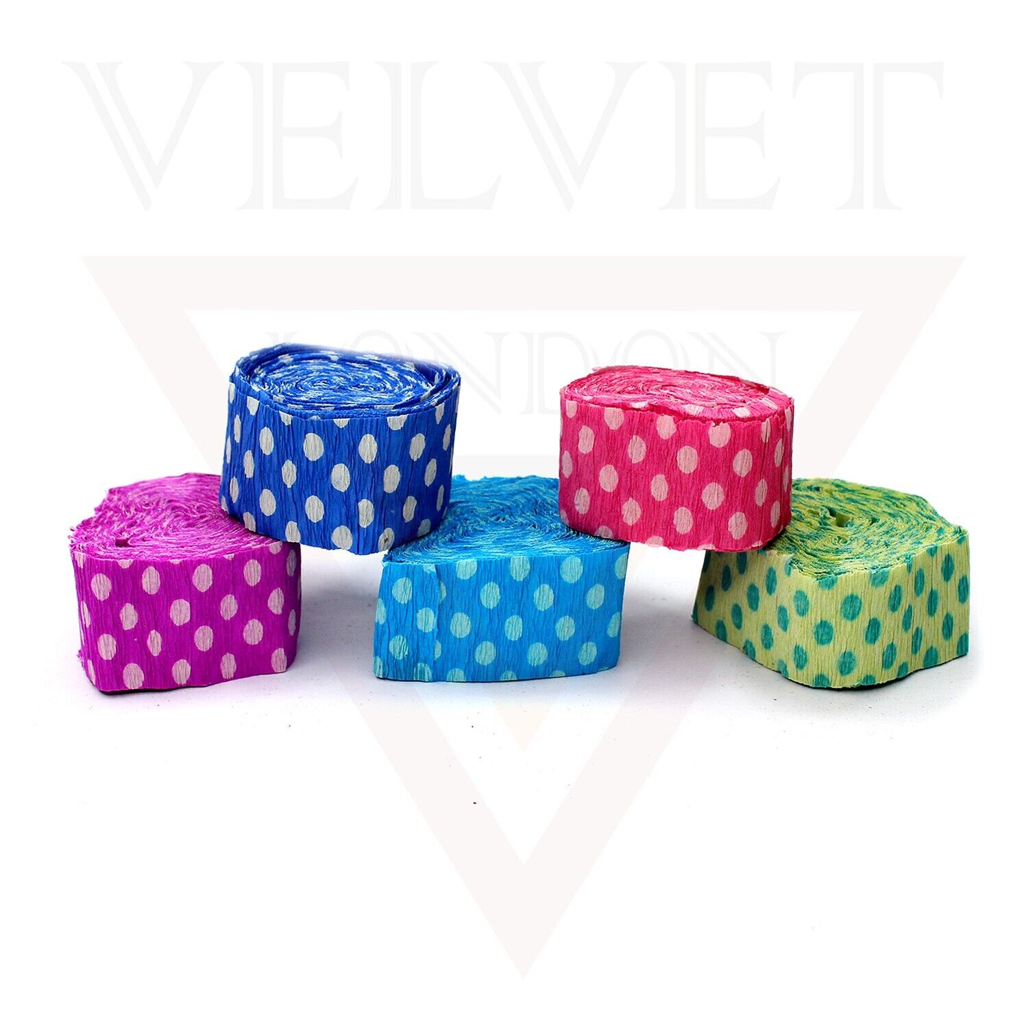 Crepe Paper Streamer Ribbon Decorations for Birthday Festival Party Celebration