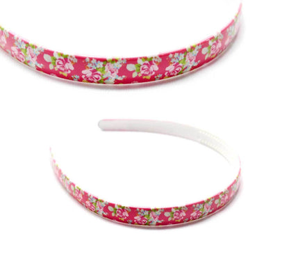Flower Print Hair Bands Headband With Teeth Hair Hoop Non-slip Gripper Headwears