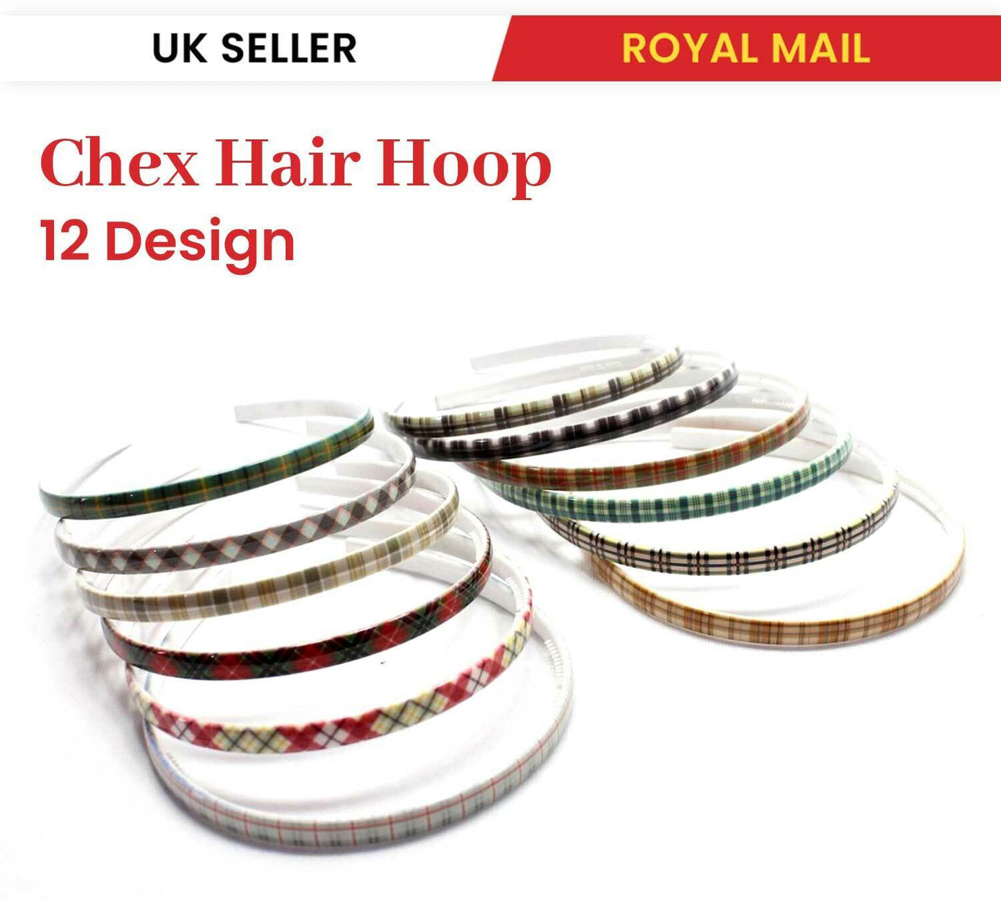 Chex Print Hair Bands Headbands Alice Hair Hoop Hair Women's Hair Accessories