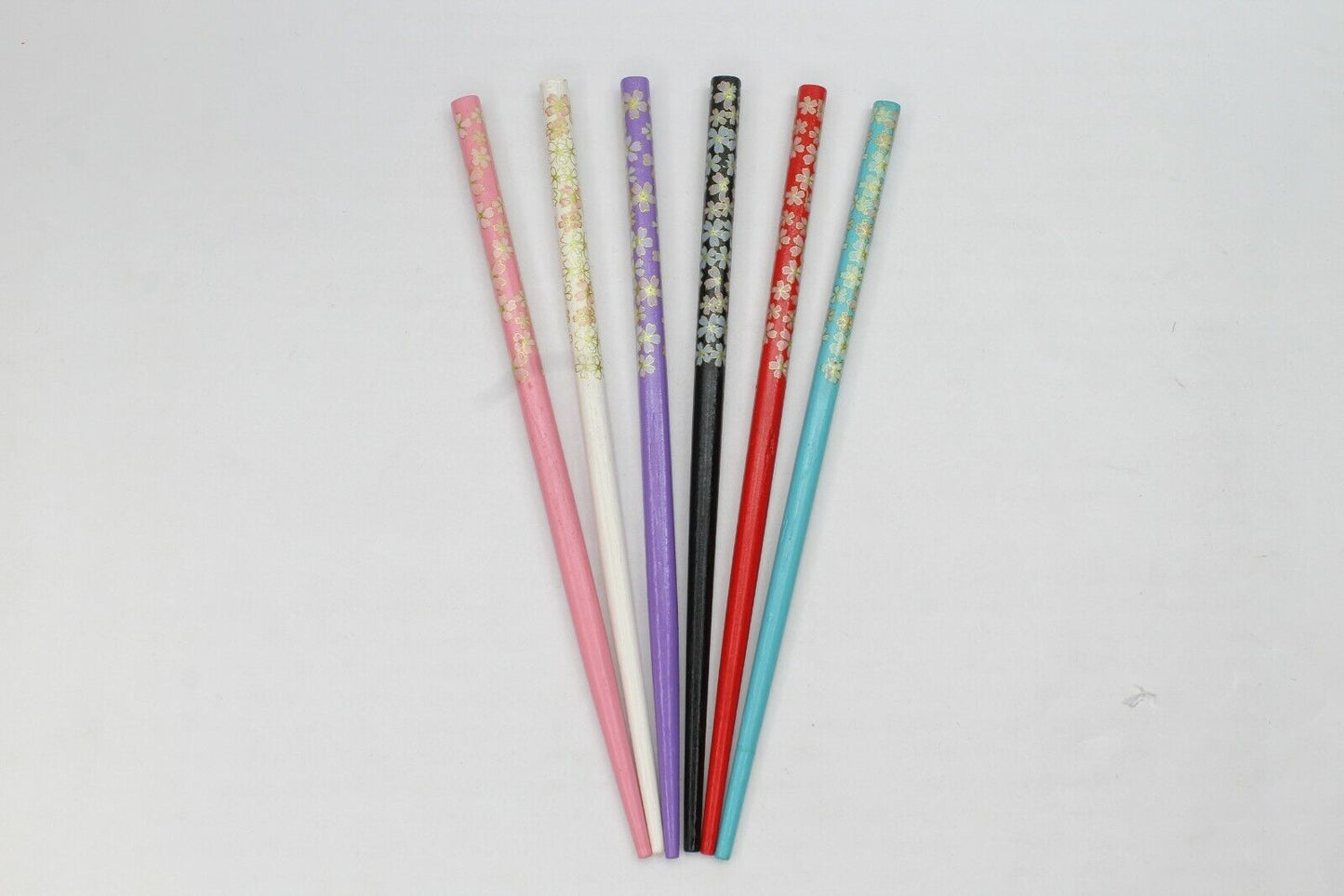 2x Wooden Bun Holder Chinese Floral Hair Chopsticks Wood Sticks Unique Stick
