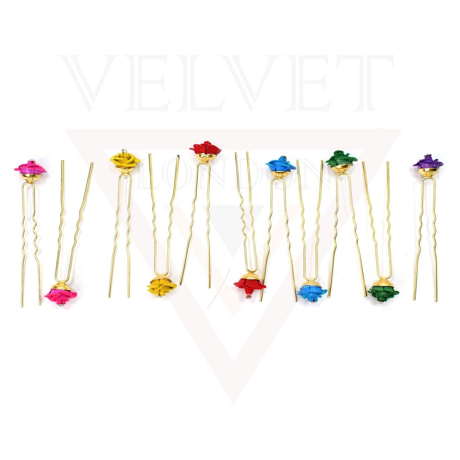 U Pins Hair Brooch Pins Bridal Flower Diamond Wedding Hair Accessories Wedding