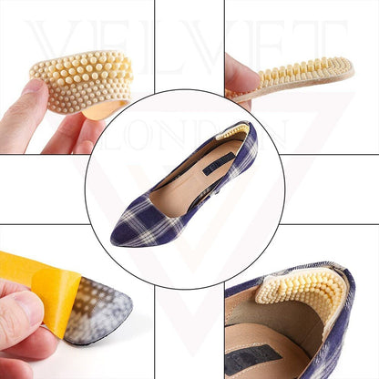 1 Pair Anti Slip Heel Grip Pads Loose Shoes Liner Cushions Foot Care Uk