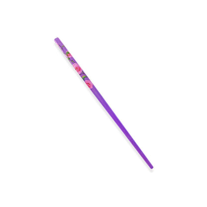 2x Wooden Unique Girls Bun Holder Japanese Style Floral Hair Wood Chopsticks