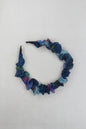 Flower print headband Satin Fabric Hair Band Non-Slip Hair Hoop Hair Styling