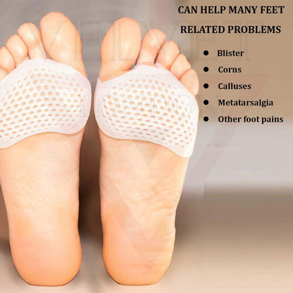 3x Gel Ball Of Foot Cushion Pads Insoles Pain Relief Forefoot Metatarsal Support