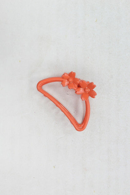 Matte Hair Claw Clip Metal Flower Clutcher Non-slip Frosted Barrette Jaw Clamp