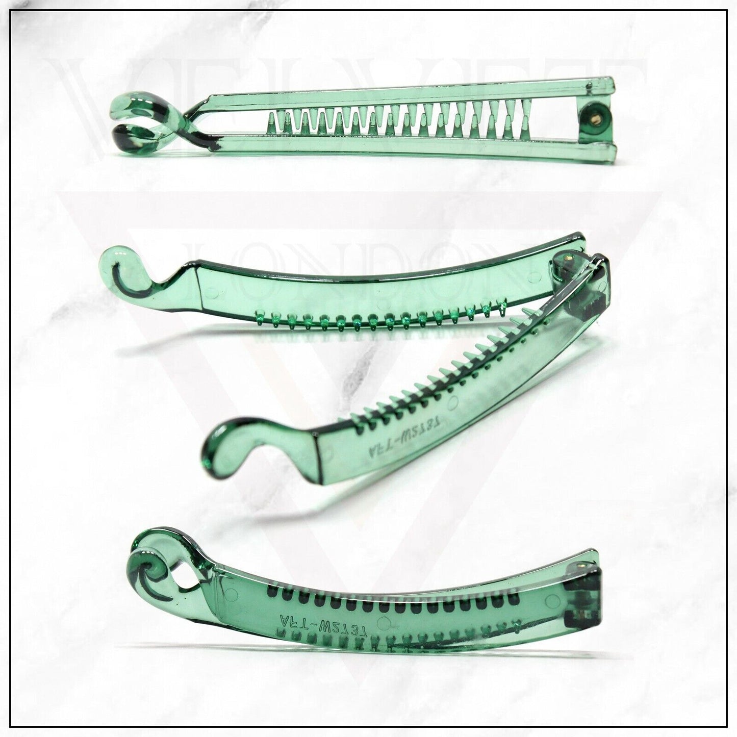 Barley Twist Hair Comb Banana Hair Clip Ponytail Clamp Grip Slide Fish Clip