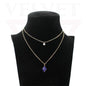 Trendy Golden Multi Layer Chain Necklace Oxidised Evil Eye Pendant Beachwear