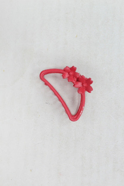 Matte Hair Claw Clip Metal Flower Clutcher Non-slip Frosted Barrette Jaw Clamp