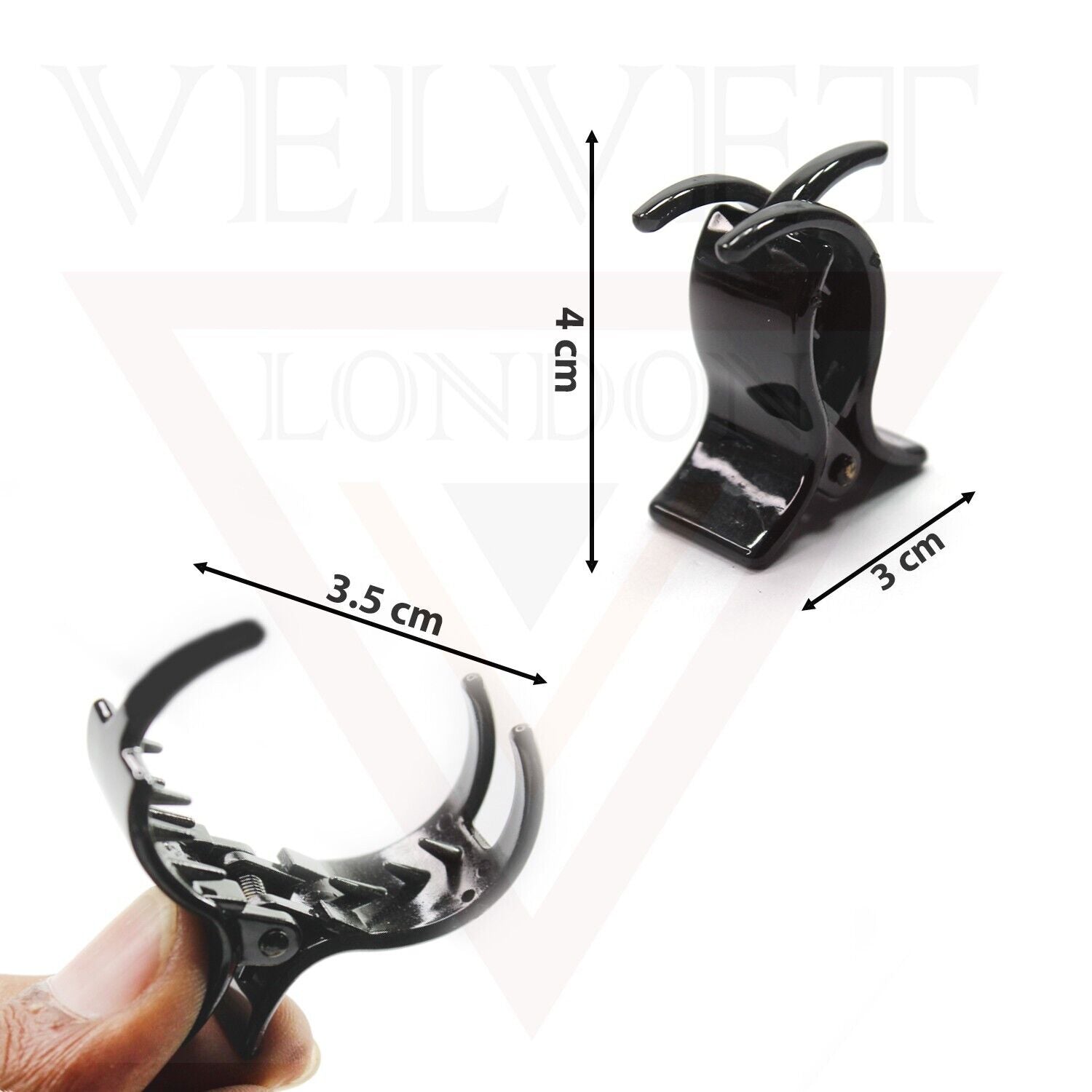 4pcs White Black Hair Claw Mini Hair Clips Clamp Headwear Clutcher Hairpins Grip