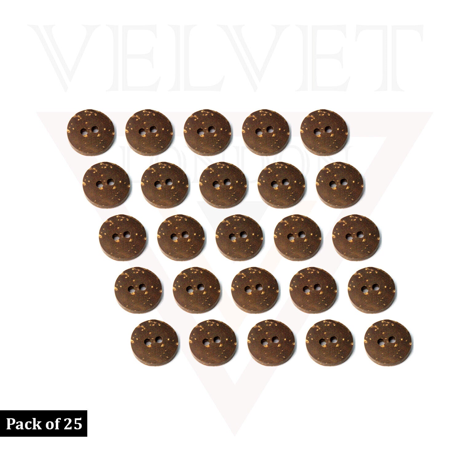 Natural Wooden Round Buttons Craft 2-Hole Sewing Clothing Buttons Art , 15mm