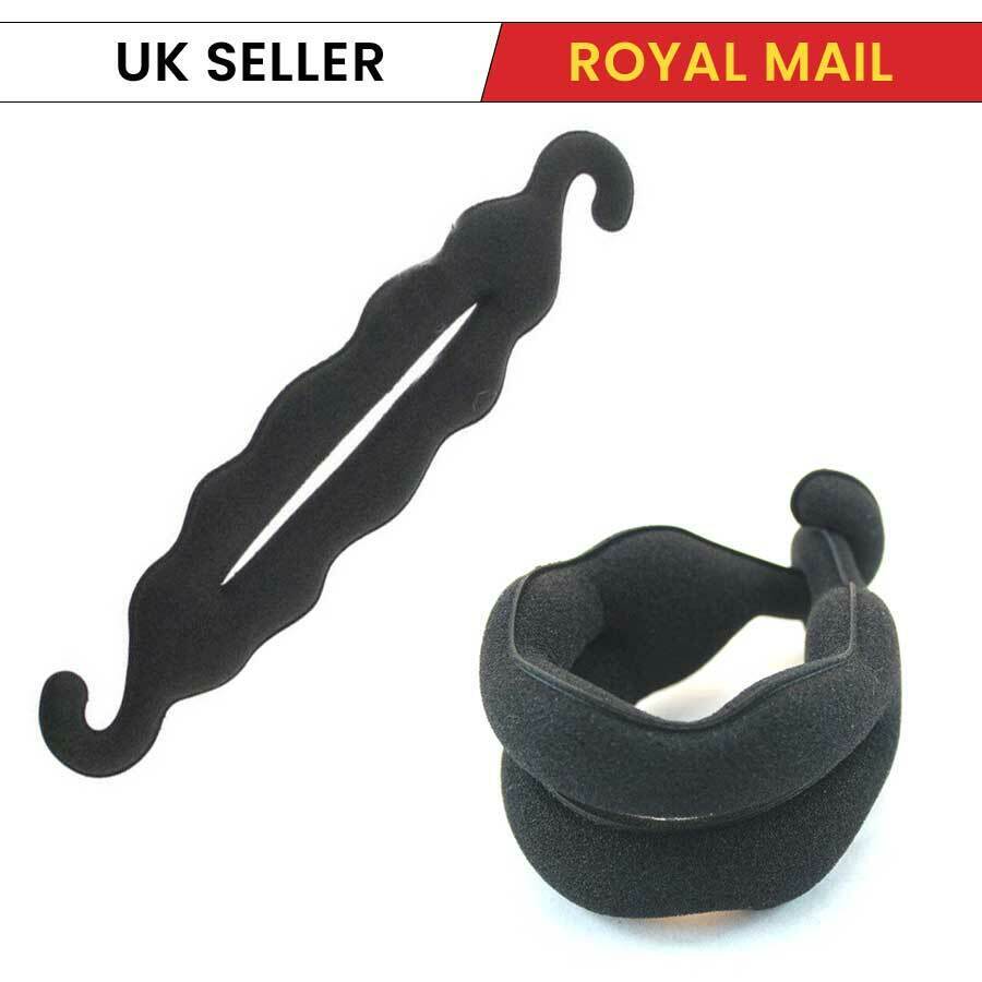 2xFrench Hair Bun Maker Braiding Tool Hook Plait Twist Band Styling Roller Donut