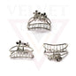 2pcs Tiny Hair Clips Metal Hair Claw Strong Hold Clips Jaw Clamp Small Hairpins