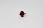 Finger Ring Big Crystal Stone Stretch Rings Golden Oval Diamond Gemstone Ladies