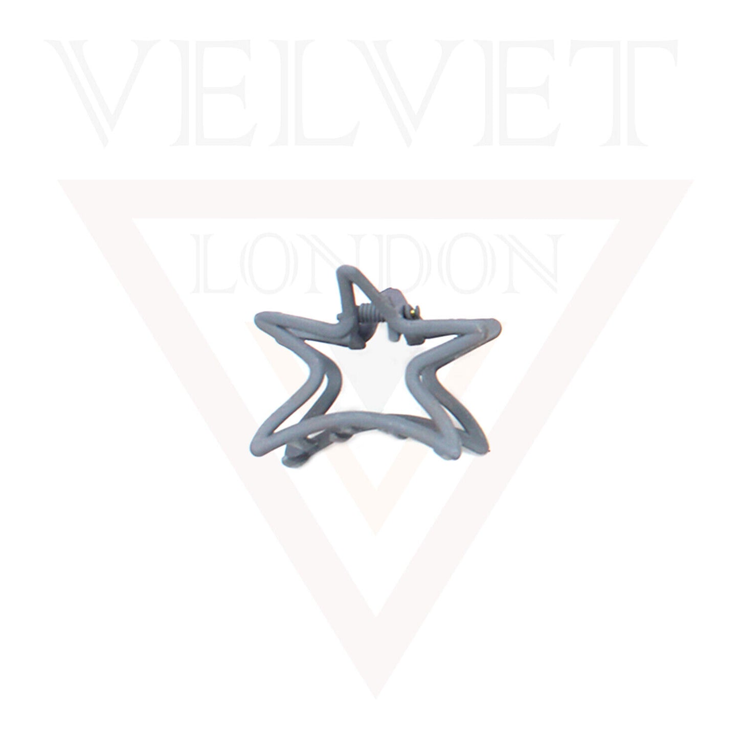 Metal Hair Claw Clips Matte Hair Clamp Star Barrette Frosted Jaw Accessories