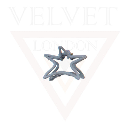 Metal Hair Claw Clips Matte Hair Clamp Star Barrette Frosted Jaw Accessories