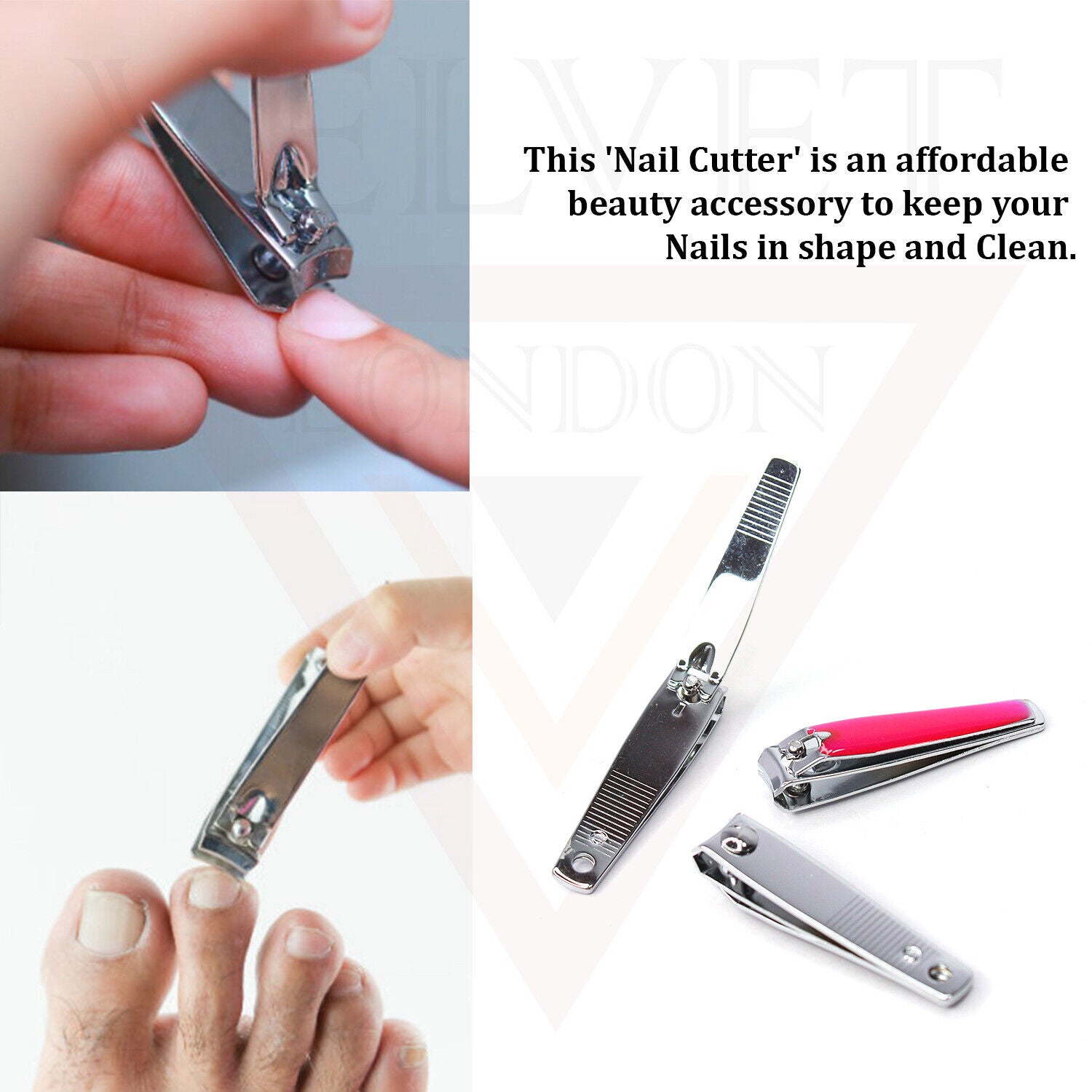 Stainless Steel Nail Clipper Made with Heavy Duty Suitable for Thick Fingernail