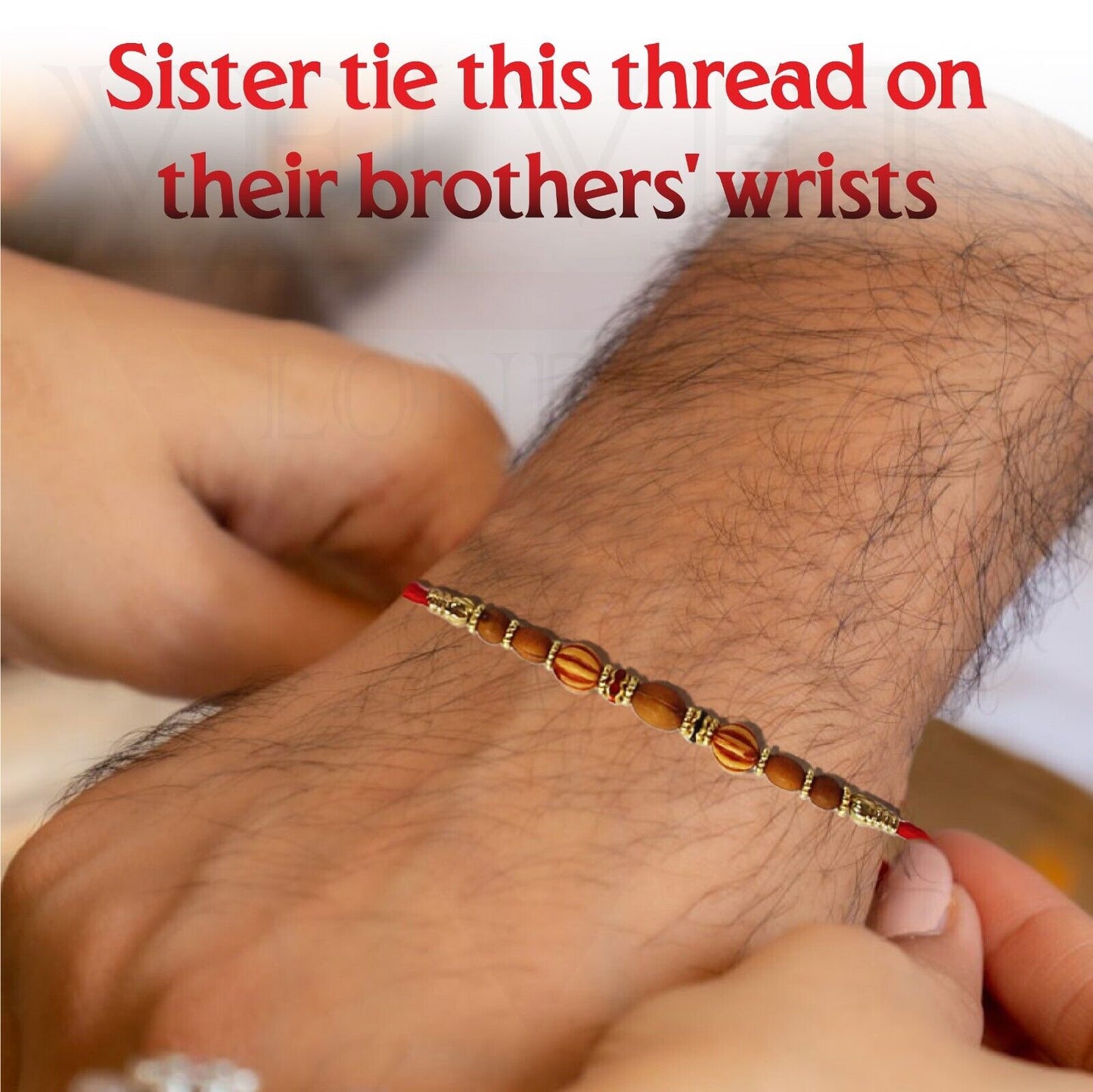 Rakhi Thread for Brother 12pc Raksha Bandhan Handmade Beaded Simple Rakhee