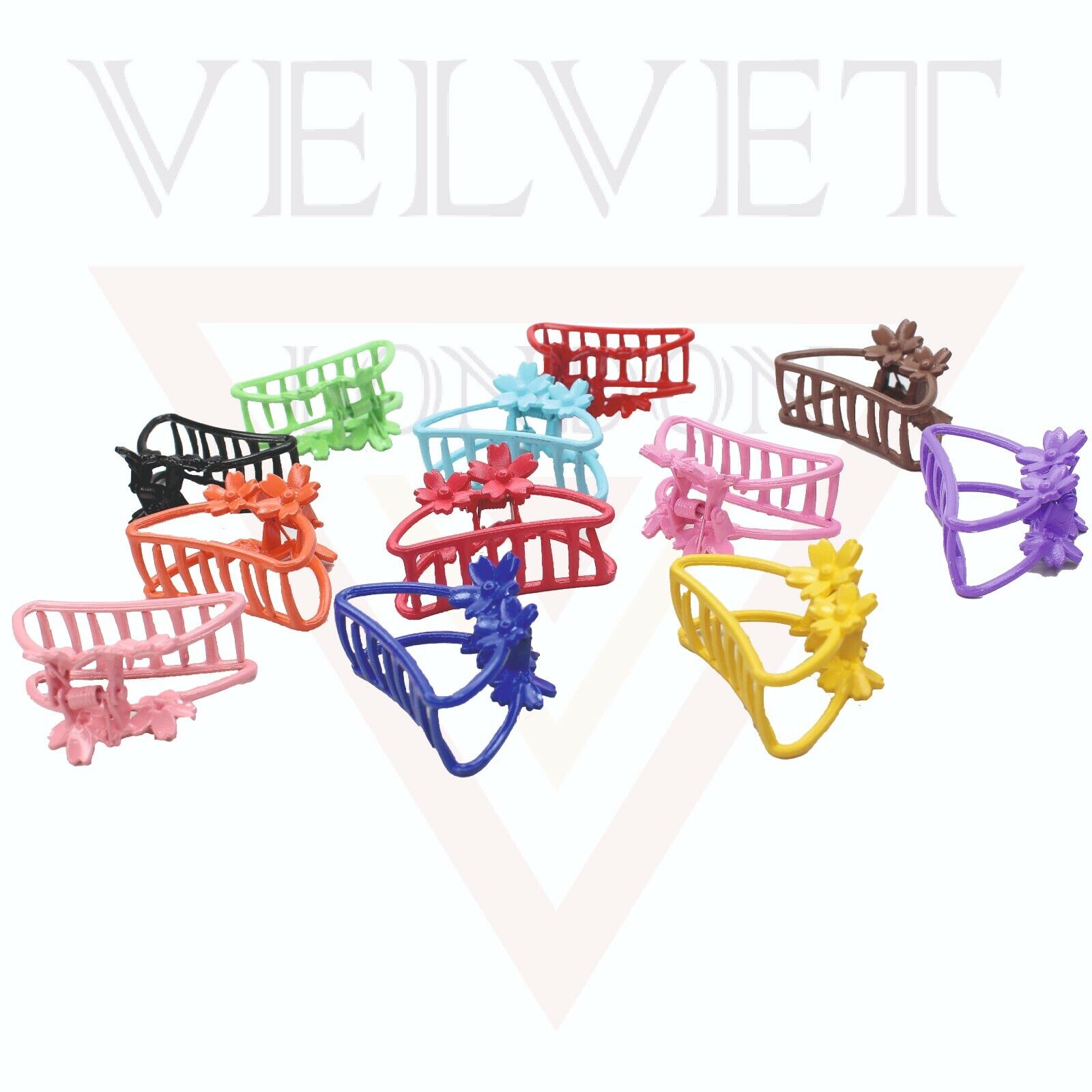 Matte Hair Claw Clip Metal Flower Clutcher Non-slip Frosted Barrette Jaw Clamp