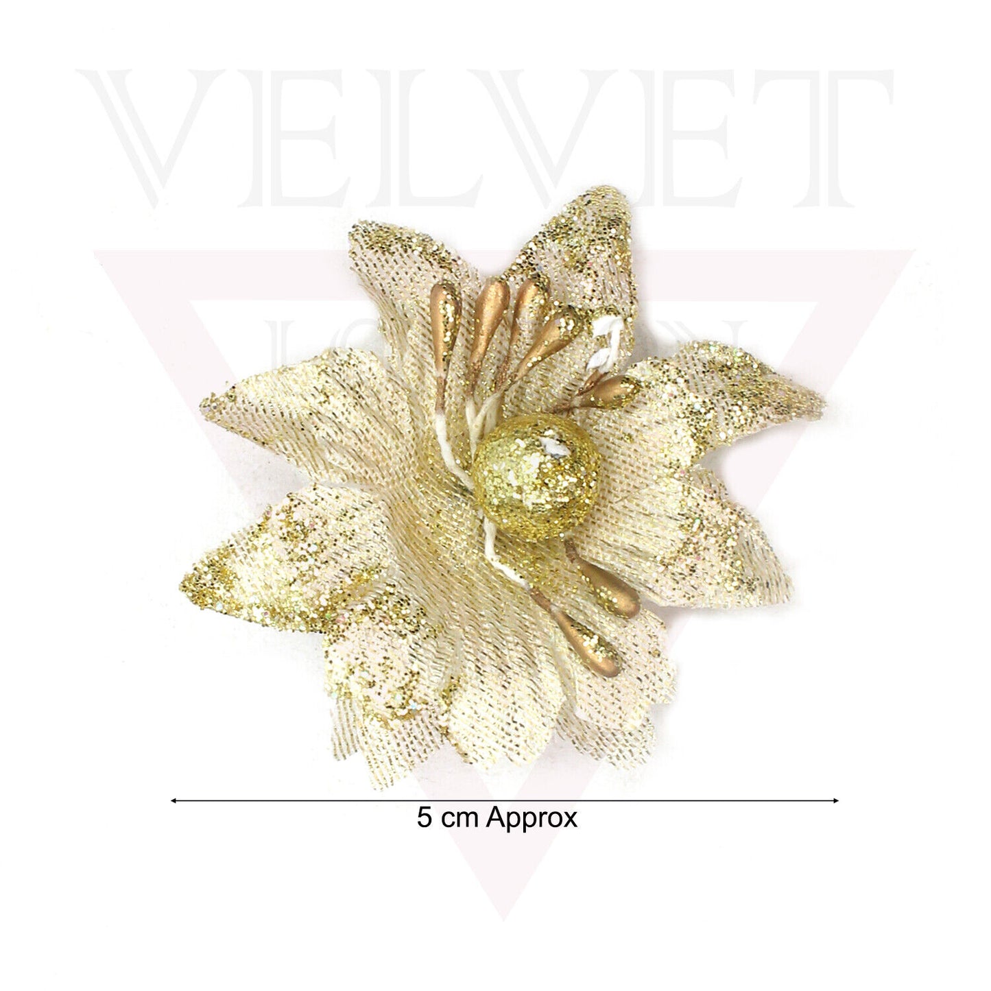 Hair Clip Golden Glitter Flower Clip Tiny Hair Clips Pins Party For Baby Girls