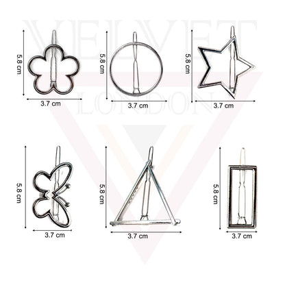 Solid Metallic Hair Clip Metal Hair Pin Sliders Clip French Hair Barrettes