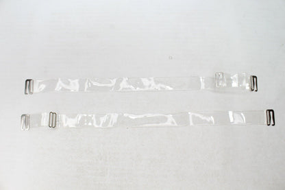 Invisible Detachable Thick Long Clear Elastic Bra Straps Transparent Adjustable