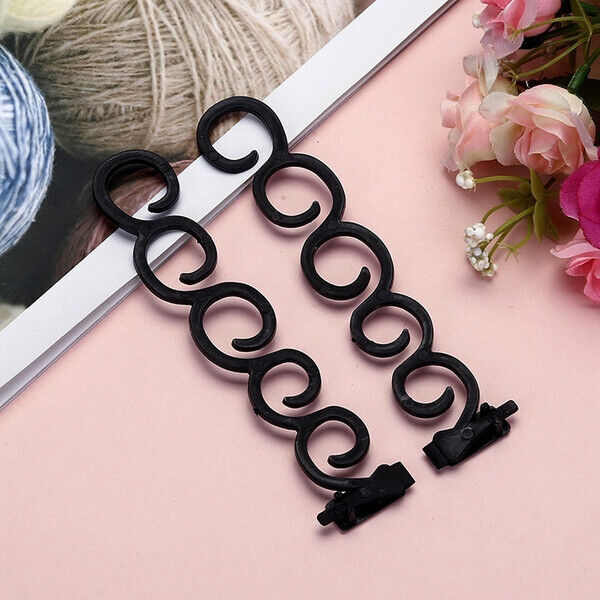 2pcs French Hair Braiding Tool Roller With Hook Twist Styling Bun Maker Clips