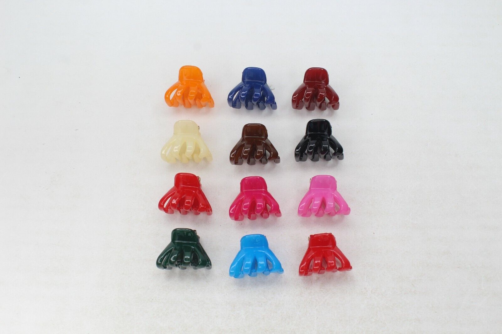 12x Mini Hair Claw Baby Clips Hair Clamps Small Butterfly Hairpins Barrettes