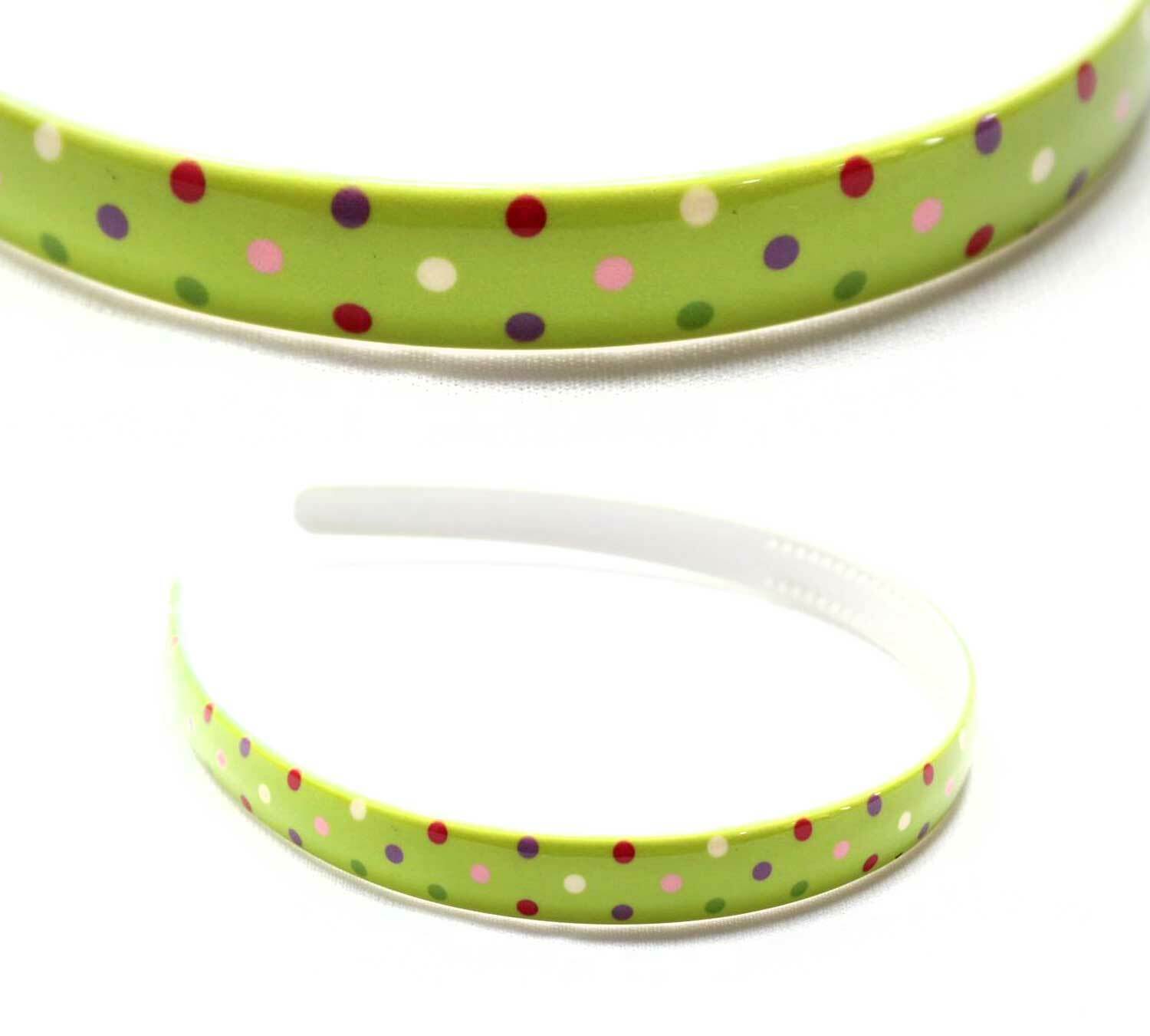 Doted Print Hair Bands Headband With Teeth Hair Hoop Non-slip Gripper Headwears