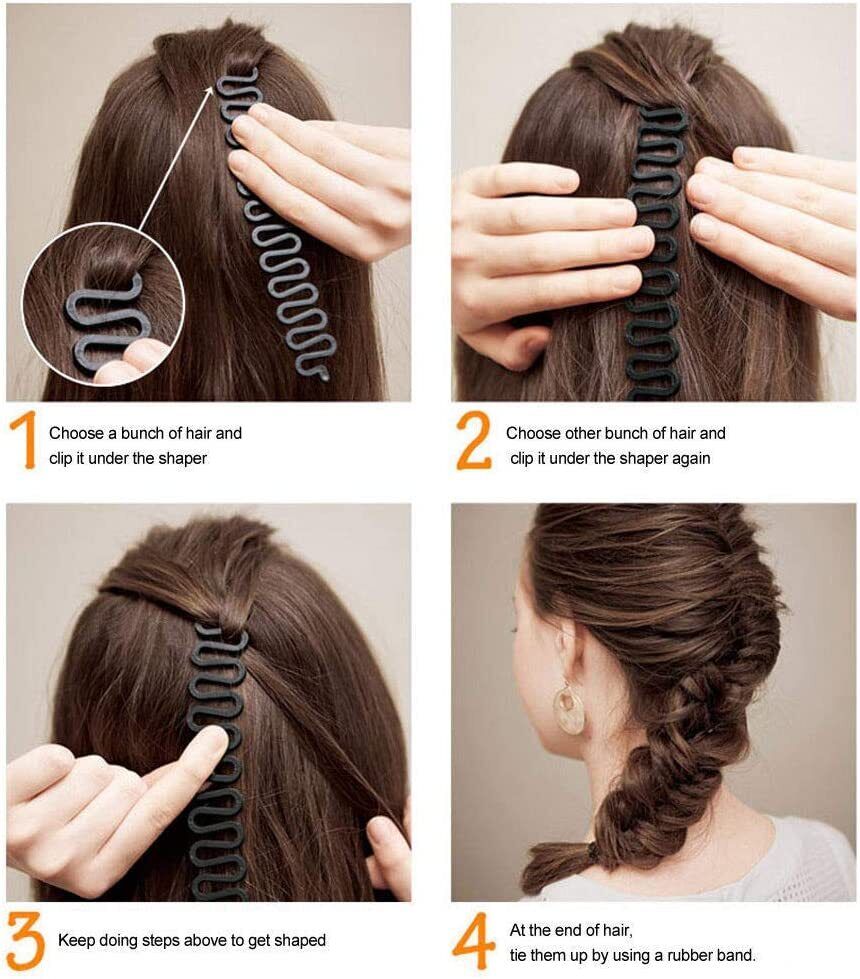 2pcs Hair Stick French Hair Braiding Tools Styling Accessories Bun Maker Tools