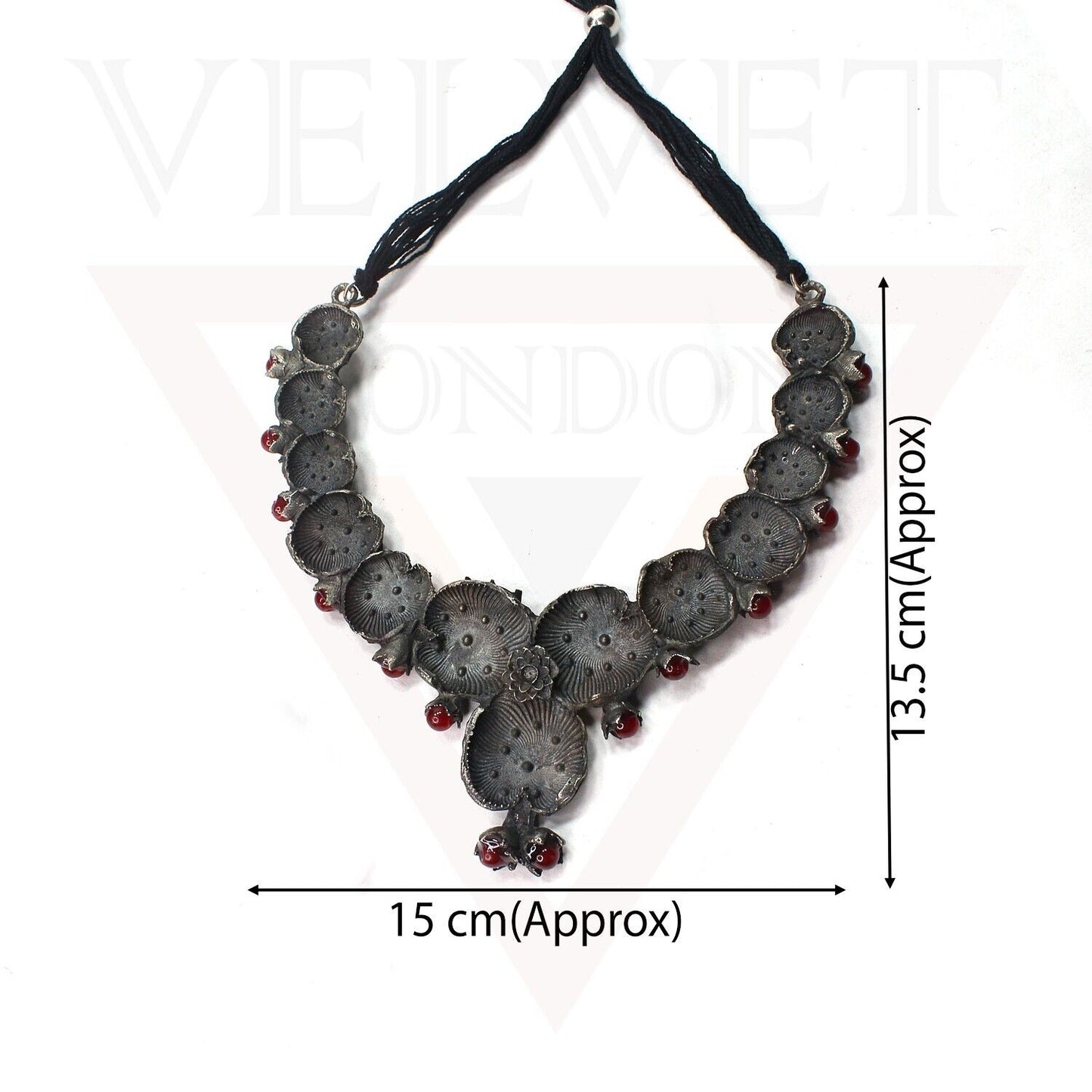 Jewellery Sets Antique Oxidized Traditional Boho Ethnic Necklace Earrings Ring