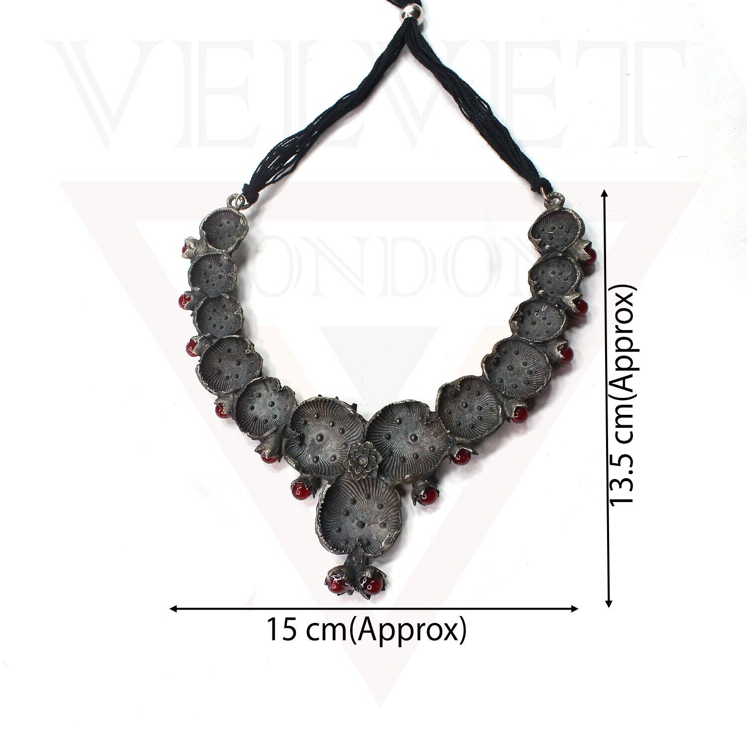Jewellery Sets Antique Oxidized Traditional Boho Ethnic Necklace Earrings Ring