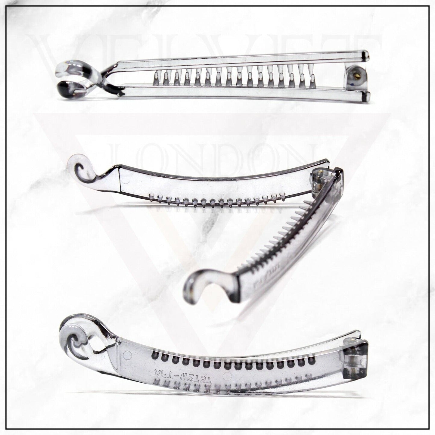 Barley Twist Hair Comb Banana Hair Clip Ponytail Clamp Grip Slide Fish Clip