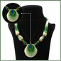 Tribal Colourful Beaded Traditional Necklace Pendant With Earrings Boho Ethnic