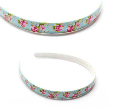 Flower Print Hair Bands Headband With Teeth Hair Hoop Non-slip Gripper Headwears