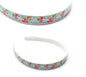 Flower Print Hair Bands Headband With Teeth Hair Hoop Non-slip Gripper Headwears